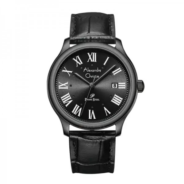 Alexandre Christie AC 1042 Full Black Leather Man MDLIPBA